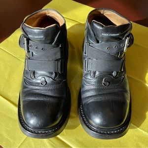 Pre-loved Dolce & Gabbana black leather shoes/boots